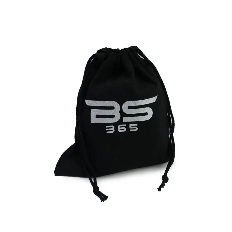 
Black Small Organic Cotton Drawstring Bag Personalized Cotton anniversary gift bag/Pouch 