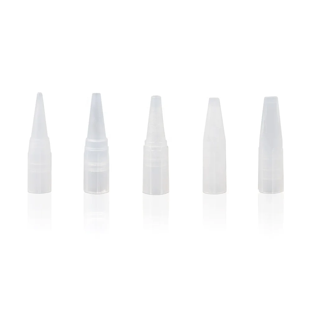 

Wholesale 100Pcs Disposable Tattoo Nozzle Tip Caps 5 Types Microblading Pen Needle Tube Plastic Cap 1R 3R 5R 5F 7F, Transparent