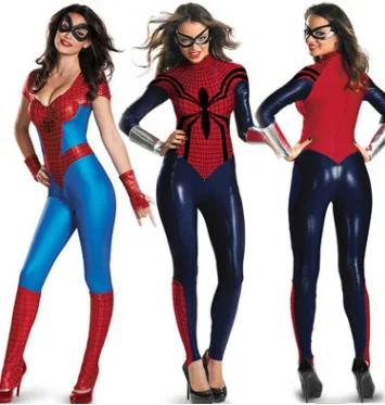 
Role play fancy dress super hero Spider-man cosplay costumes for adult women 