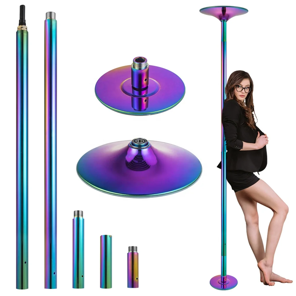 

Pole Dance Set Spinning and Static 45mm Portable Pole Fitness Stripper Pole