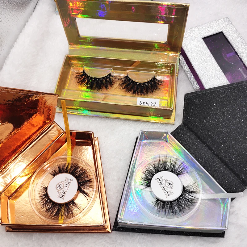

22mm 3D Mink Lashes Private Label Mink Eyelashes Plastic Acrylic Eyelash Box