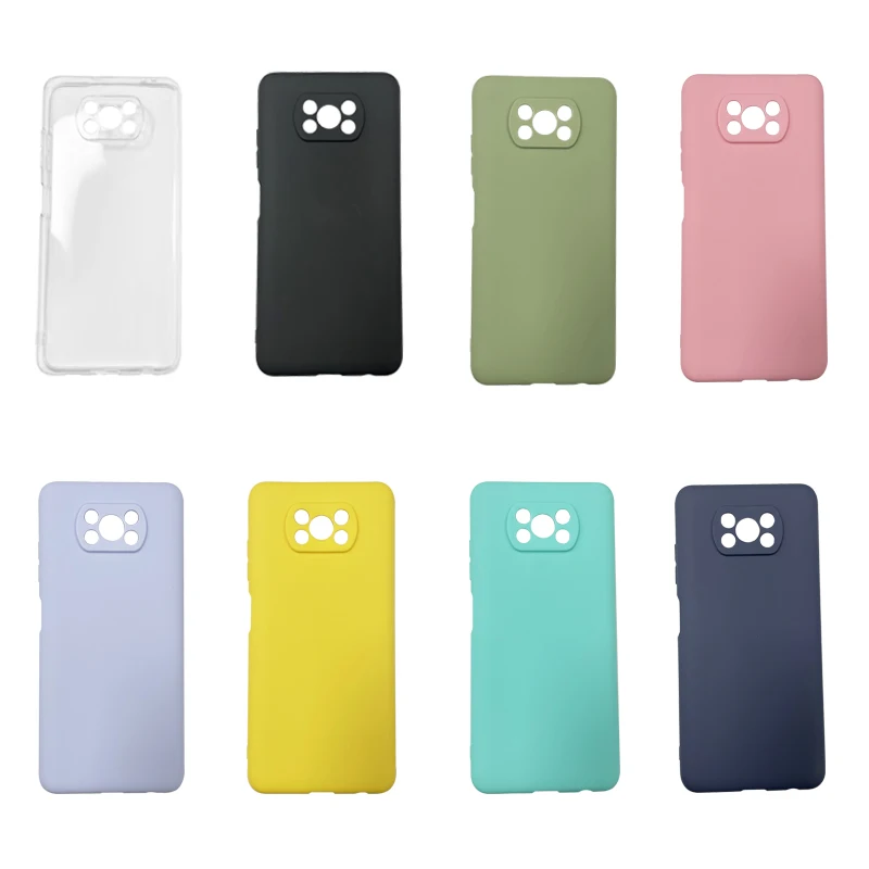 

Candy Colors Matte Shockproof Soft TPU Phone Case For Xiaomi POCO X3 NFC, Black,dark blue,red,mint green ,translucent,pink.yellow...