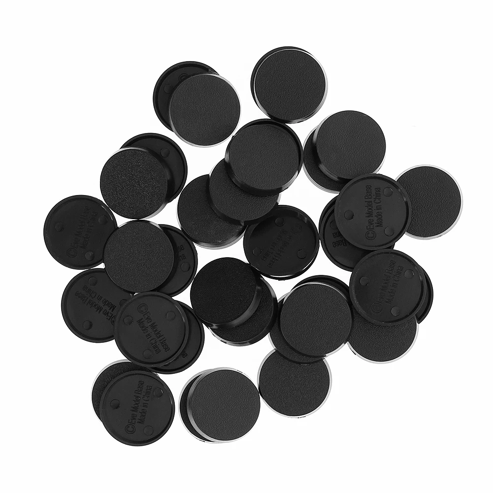 

MB325 25mm Round Plastic Model Bases for Wargames Table Games