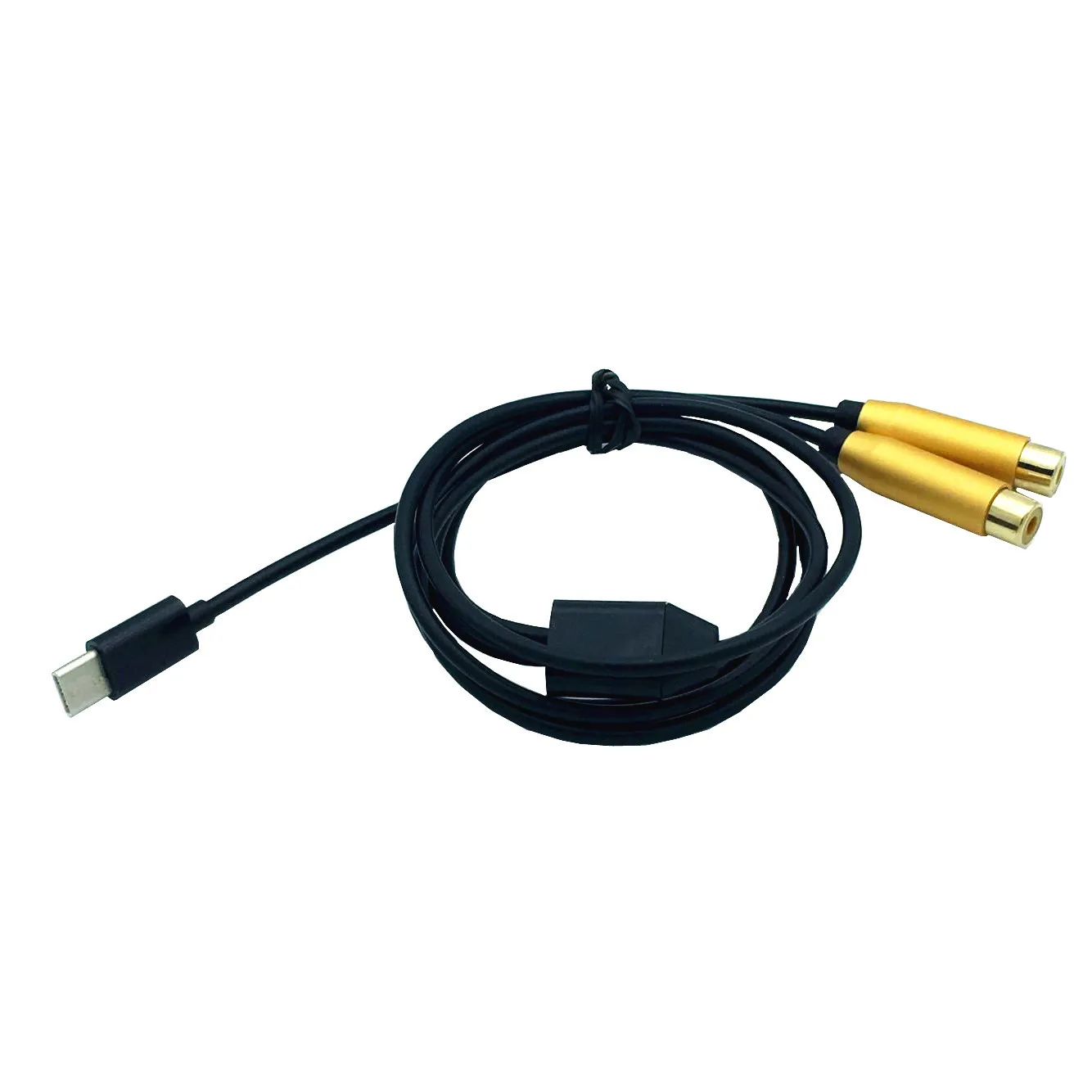 

Type-C to 2 RCA audio Cable 2rca Jack Type C RCA Cable for Speaker Home Theater TV 0.8M