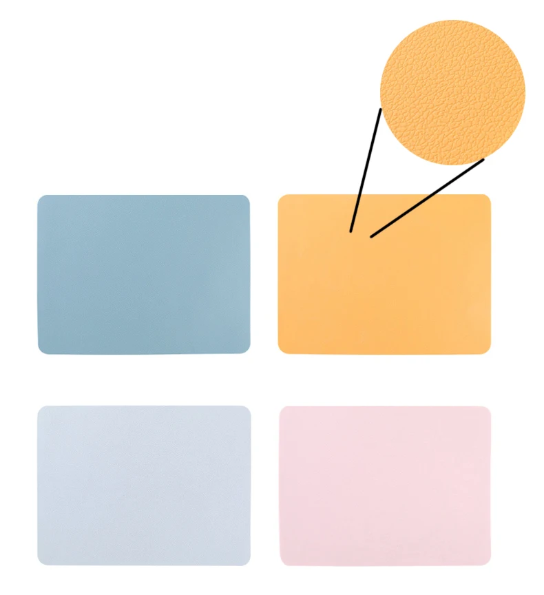 

New Arrival Reusable Silicone Baby Pads Manteles Individuales Nordic Mantel Individual Luxury Texture Placemat For Dinning Table, Blue, yellow, grey, pink