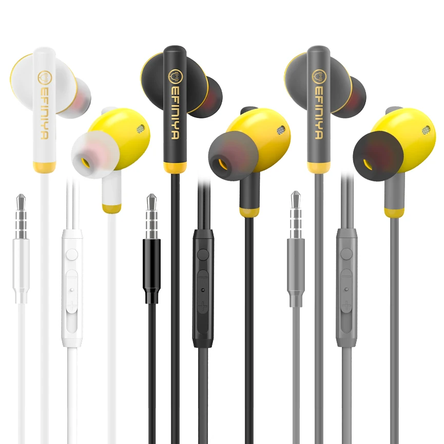 

E01 stereo headphone wired earphone for android Highly sensitive 3.5 mm contact pin earphone