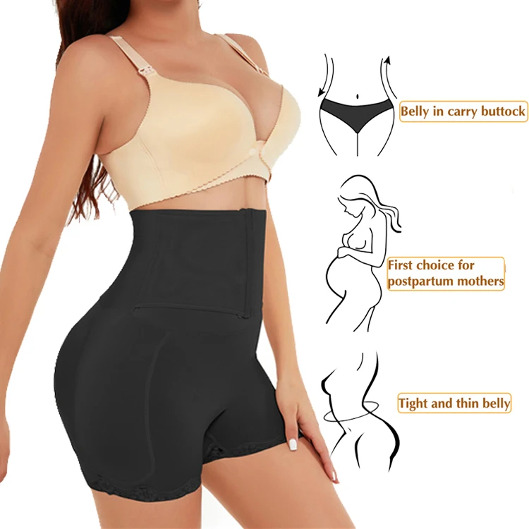 

2022 New Butt Lifter High Compression Tummy Control Slimming Faja Colombian Bodysuit Shapewear Body Shaper for Women, Beige black butt lifter