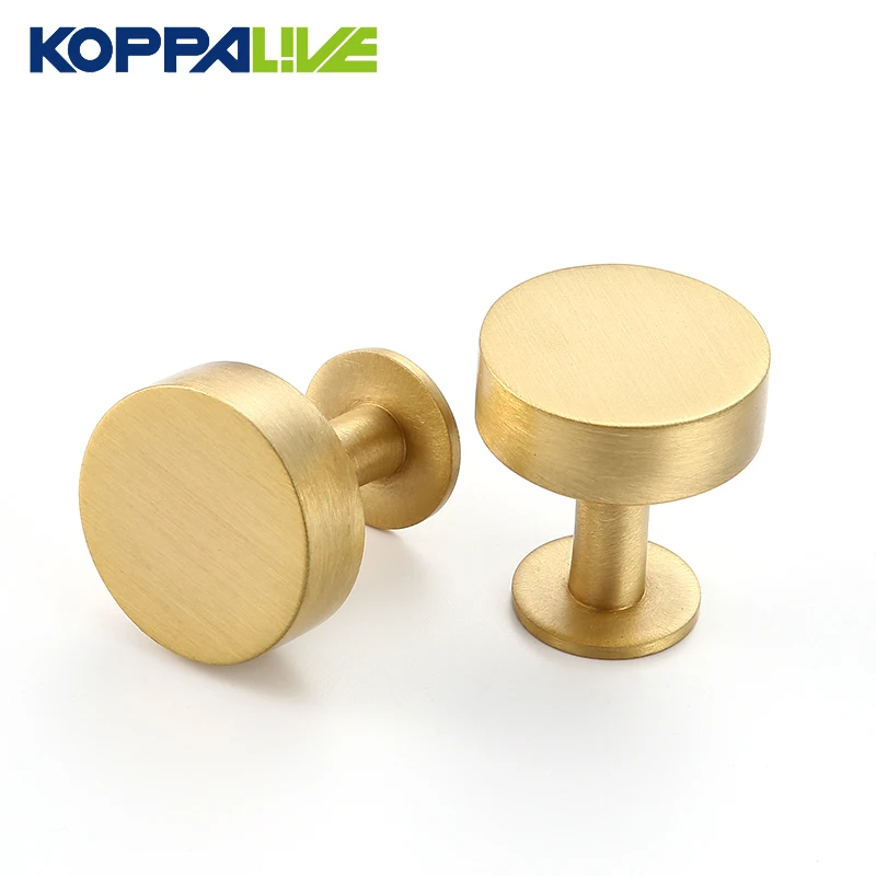 

Koppalive Brass Knob For Furniture Kitchen Cupboard Door Jewelry Box Drawer Pull Gold and Black Copper Cabinet Knobs