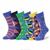 6 Pack Colorful Premium Cotton Fun Bright Happy Patterned Socks