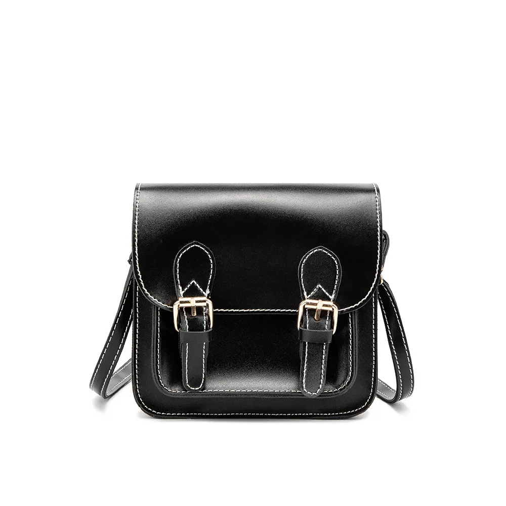 

Unisex Vintage Leather Messenger Briefcase Satchel Leather Shoulder Messenger Bag for Women, Black,brown