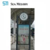 Custom logo High quality PC clock face clock advertising