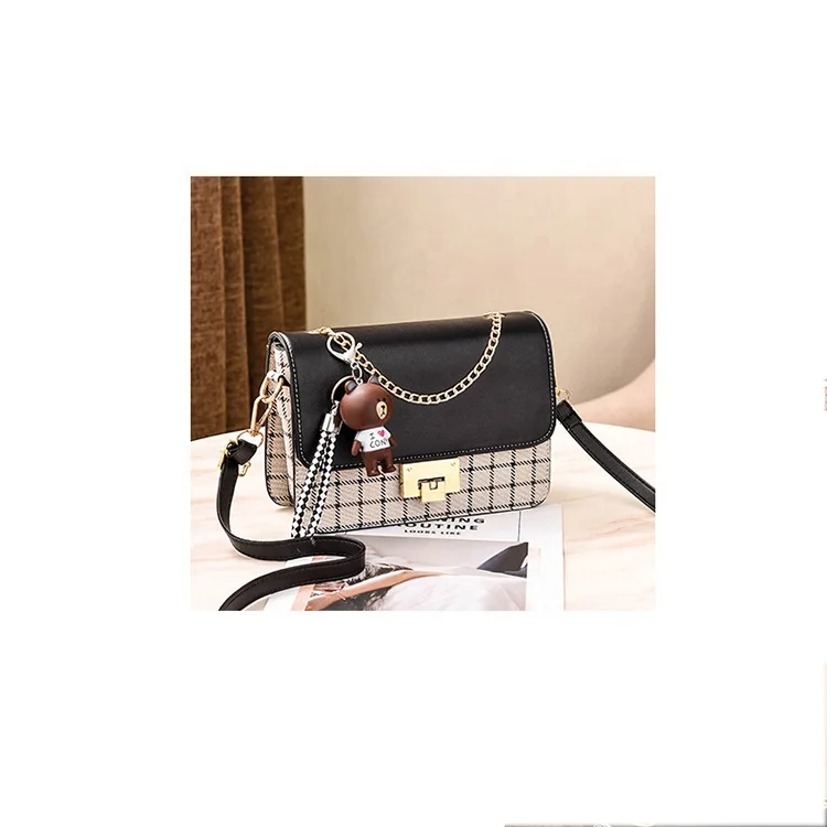 

Low price of brand new grid pattern handbags for women mini crossbody