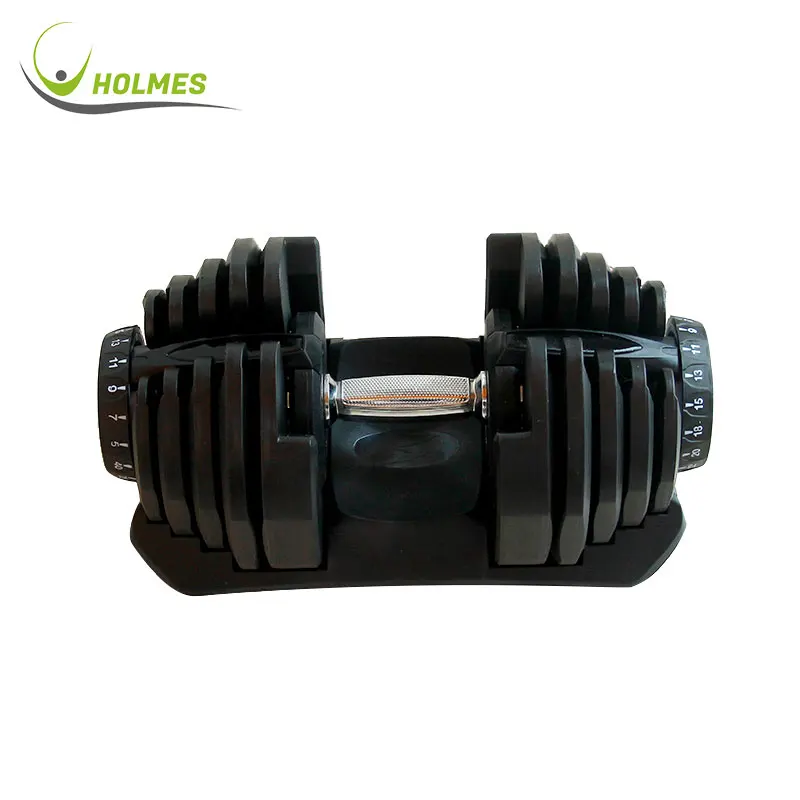 

Hot selling adjustable dumbbell set 40KG dumbbell weights, Black+red