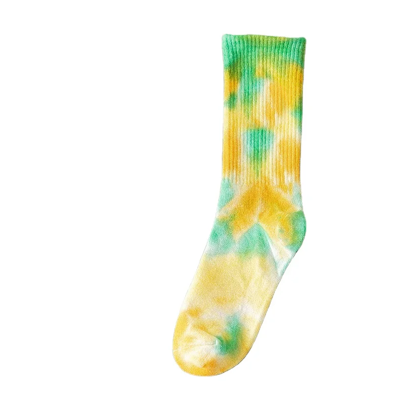 

New designer socks ins Street hip hop tie dyed socks custom printed socks for unisex, 10 colors