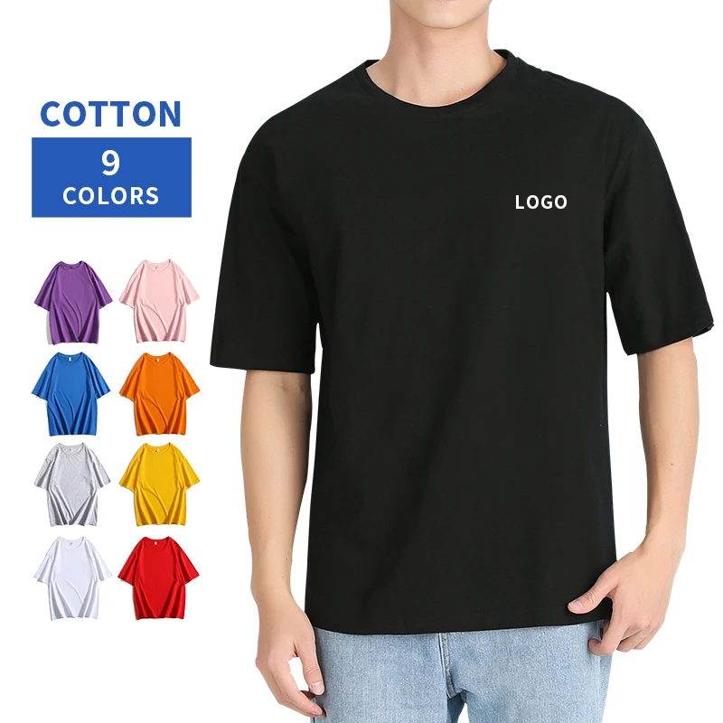 

Heavyweight Screen Print T Shirt Oversize Cotton Drop Shoulder T-Shirts Custom Logo Mens Oversized Tshirts