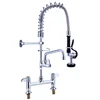 Two In One Tap Manufacturer Economical Bathroom Catering Commercial Pull Down Brushed Surface Treatment Faucet