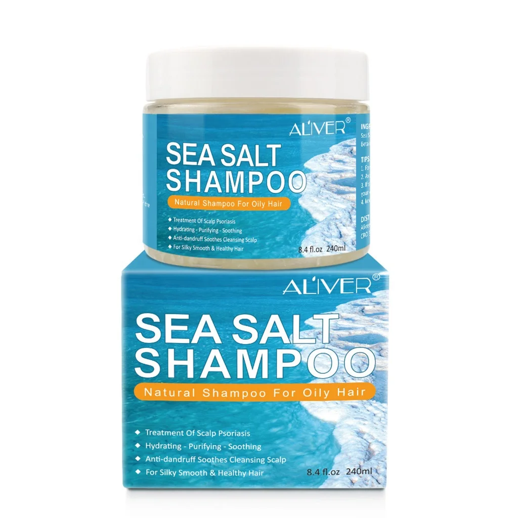 

240ml Deep Nourishment Organic Treatment Scalp Psoriasis Anti-dandruff Sooth Sea Salt Hair Care Shampoo