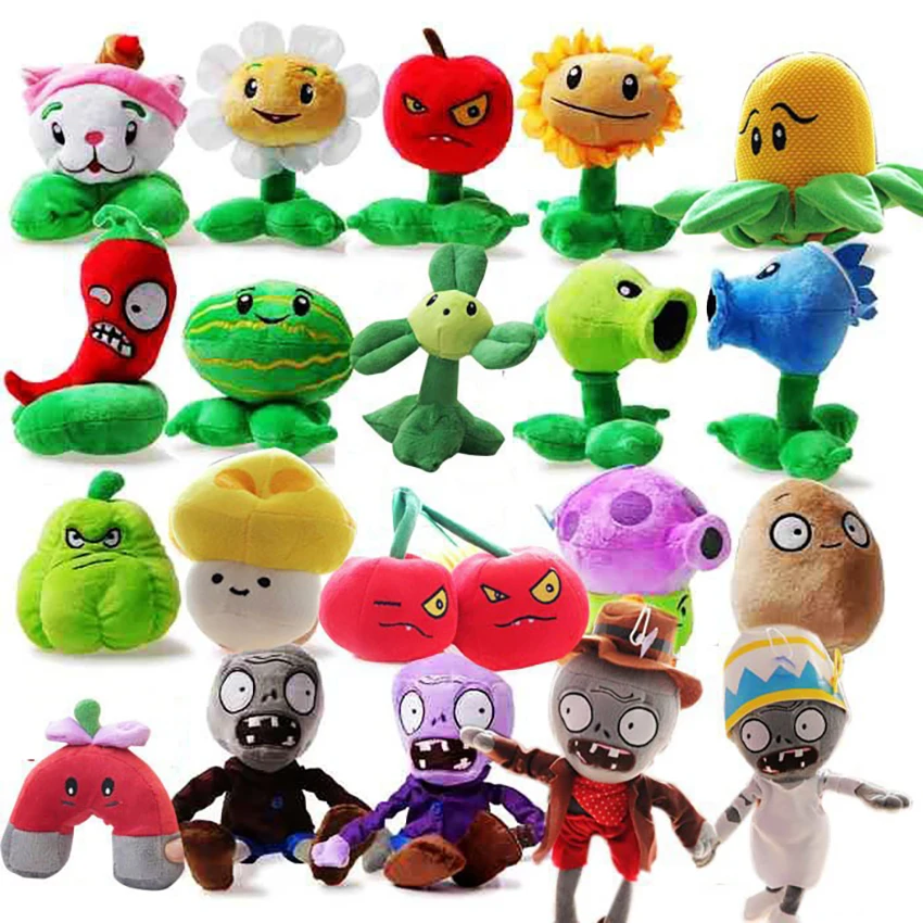 

Hot sale plants versus zombies plush doll toy for sale, Blue/black/orange..