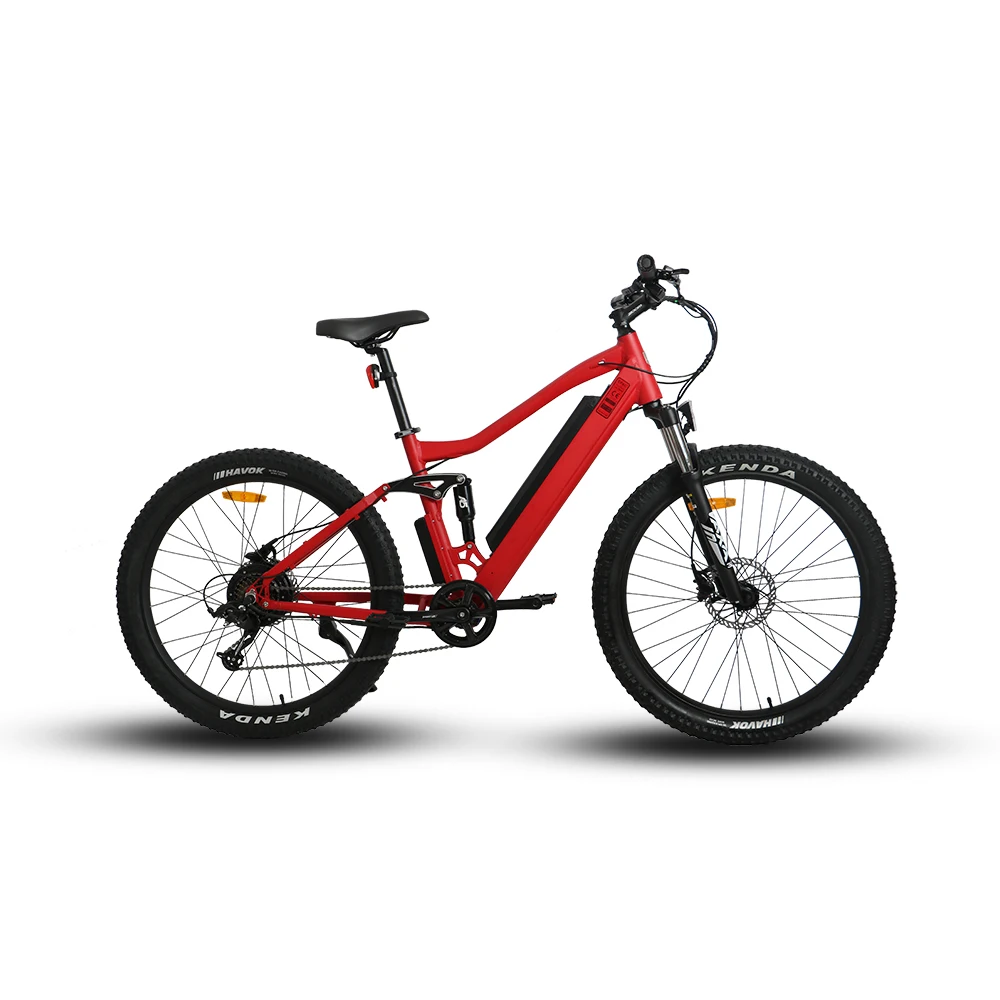 

BTN 2021New 36V350W UHVO 27.5*3.0 tire Electric Hunting/Fishing Electric Mountain Bike Full Suspension Bike