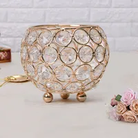 

glass crystal candle holders for wedding centerpieces table decoration 10cm dia