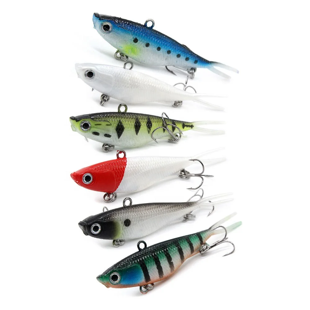 

Hengjia soft vibes lead Lure 95mm 21g Wholesale Plastic Lures Soft Vib Lure