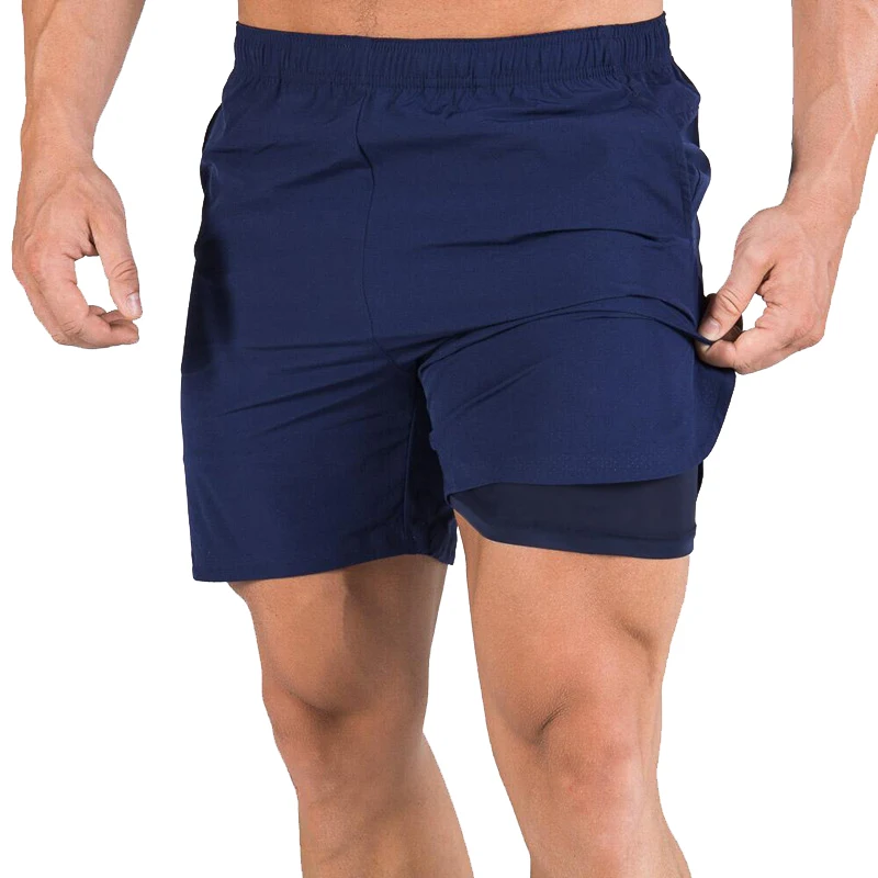 

Gym wear high quality polyester dry fit shorts mens breathable gym shorts, As picture