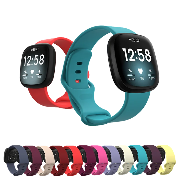 

Lianmi Hot Selling Amazon Silicone Band for Fitbit Sense Silicone Watch Band Fashion Sports Strap For Fitbit Versa 3 2, Multi colors/as the picture shows