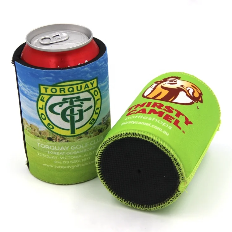 
New Fashion 5mm Custom Logo Print Insulated Foam Slim Neoprene Beer Can Cooler Stubby Holder 