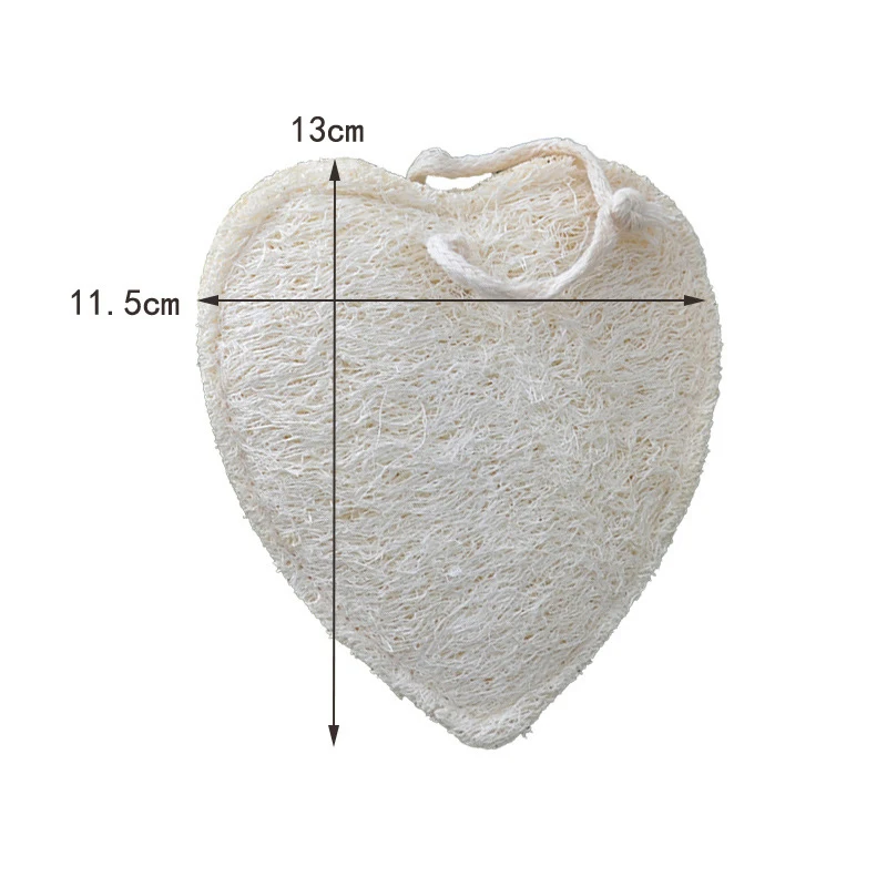 

Child's Star Bath Sponge Bear Fish Heart Shower Pads Towel Natural Loofah Rubbing Towel for Removing Dead Skin, Natural color