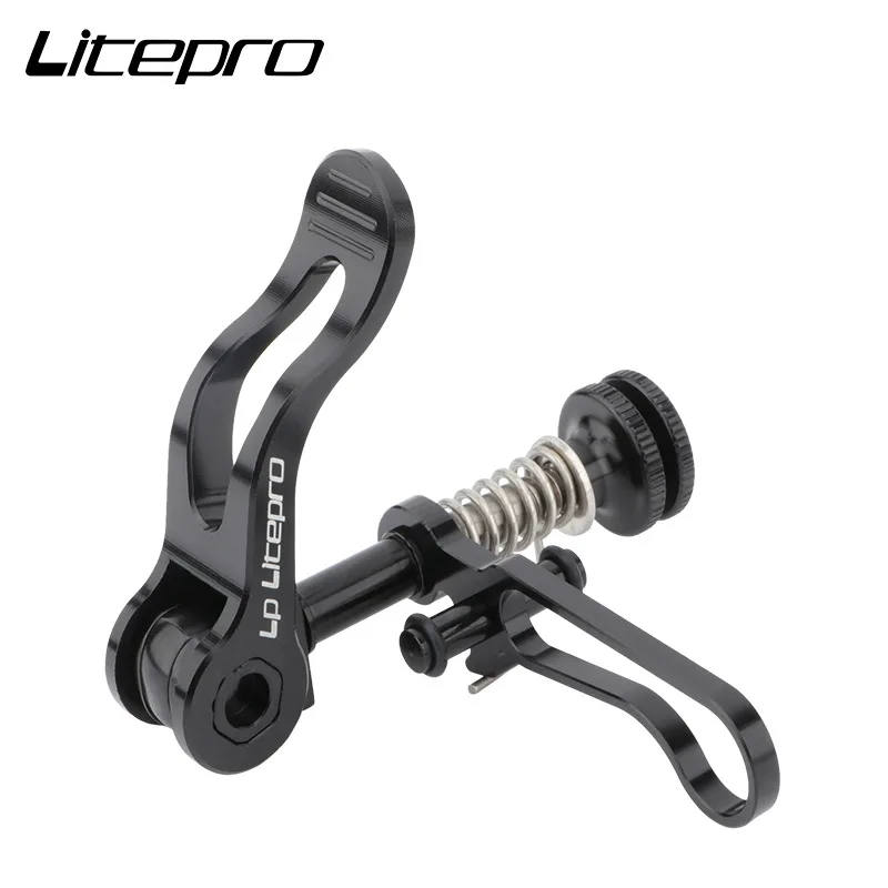 

Aluminum Alloy Axle Cycling Seat Post Clamp Litepro Folding Bicycle Seatpost Clamp For Brompton Bike Parts, Black / red / silver / gold