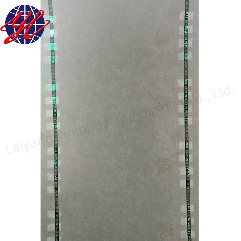 Security Paper With Uv Fibers And Customized Watermark In China