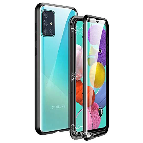 

360 Full Protection Magnetic Flip case For Samsung Galaxy a51 a71 a515F a715F 2019 Double-sided Glass phone Cover Coque