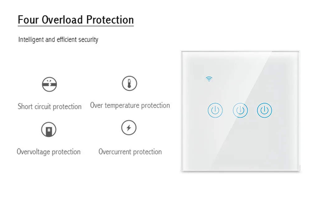 ZigBee Smart Touch Switch and Wifi Smart Touch Switch, support ALEXA and Google, Tuya APP control / Button control - ANKUX.COM