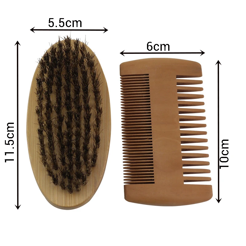 

100% Natural Custom Beard Comb Brush Wooden Biodegradable Eco-Friendly Bamboo Comb For Home Use