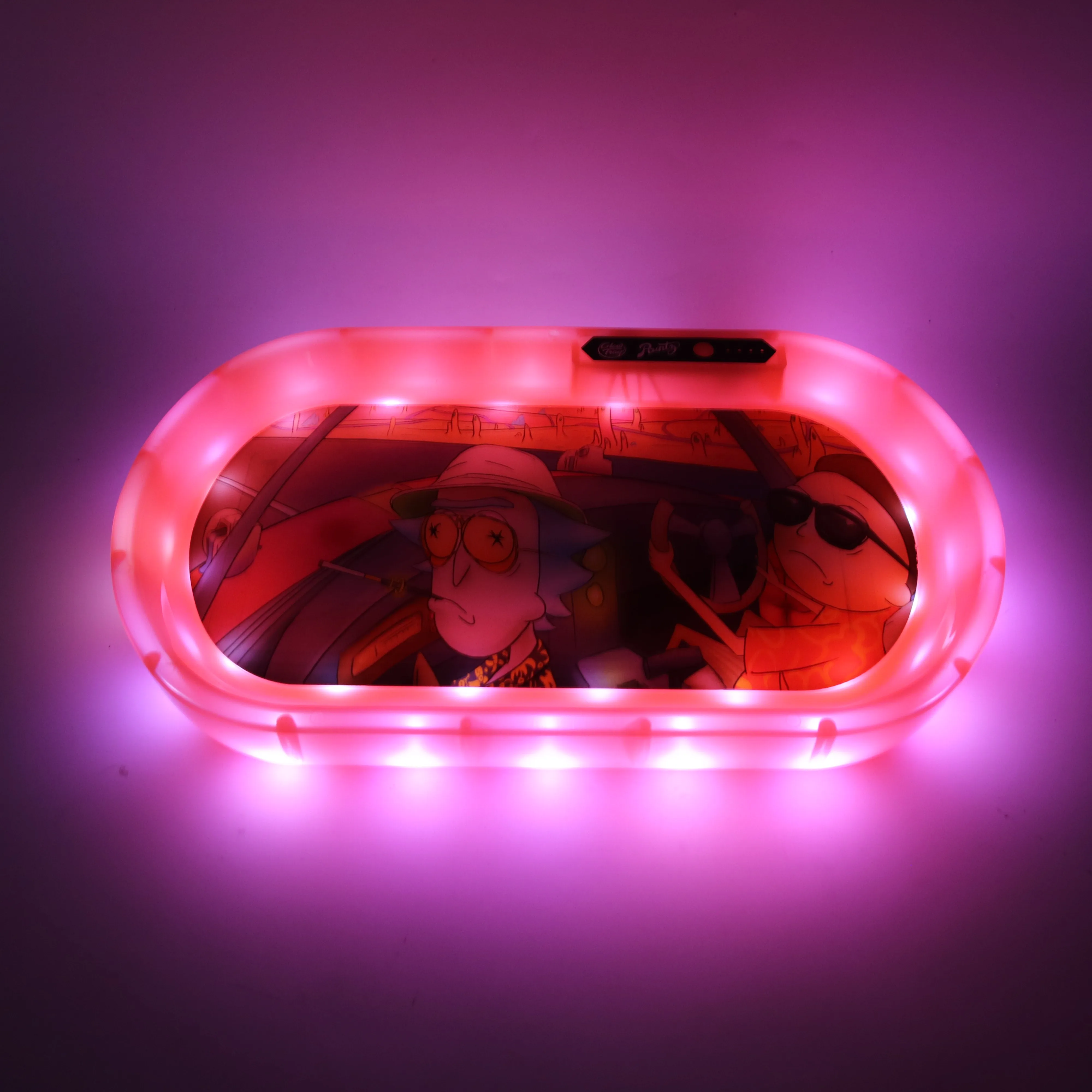 2021 New Bluetooth Speaker Glow Led Rolling Tray Light Up Custom Design Weed Rolling Tray