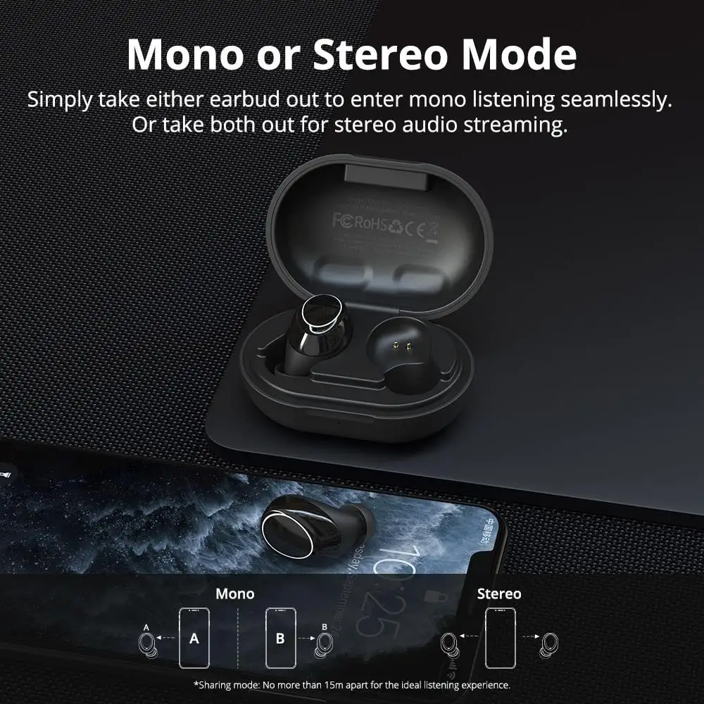 Tronsmart Onyx Neo TWS Earpiece Bluetooth 5.0 Earphones Sport Earbuds Headset With Mic For smart Phone Xiaomi Samsung Huawei LG - ANKUX.COM