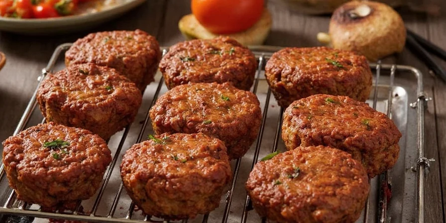 Middle Eastern kofta skewers on a platter