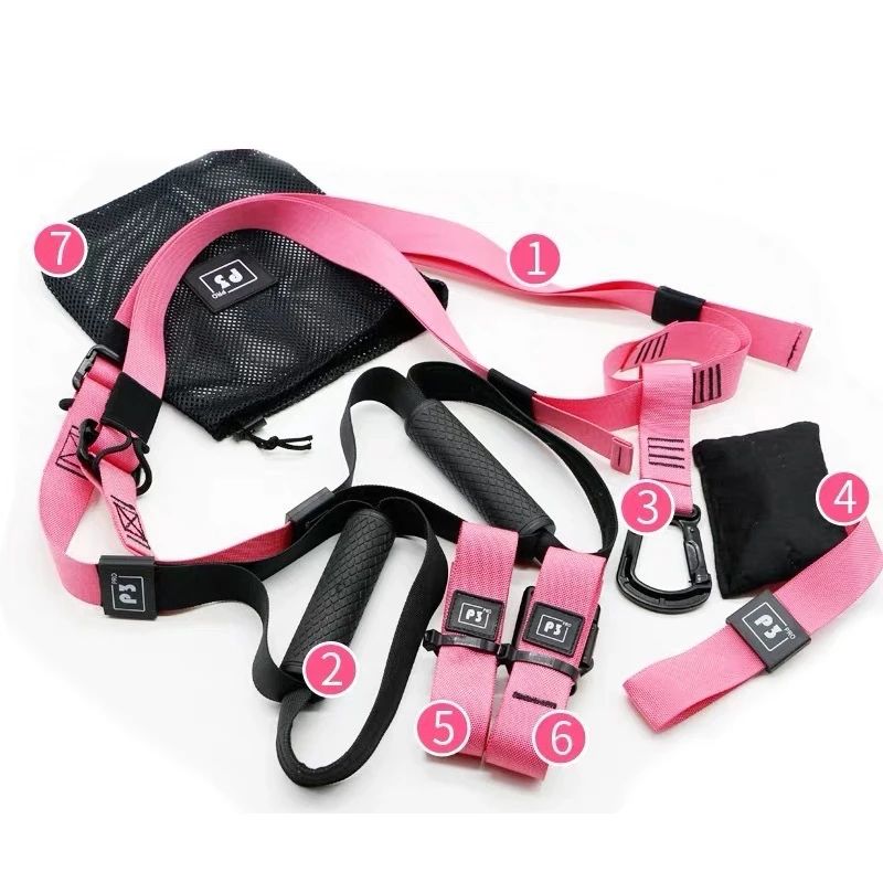 

New arrival Portable Multi Balance Training Belt Gym Fitness Pilates Hanging Training Strap, 3 colors