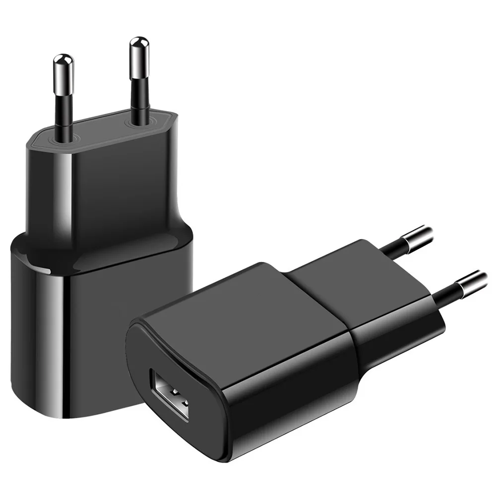 

XANUAN USB Wall Charger QC2.0 with EU Plug 5V 2A Universal European Travel charger for Apple iPhones Samsung Cell Phones Google, Black/white