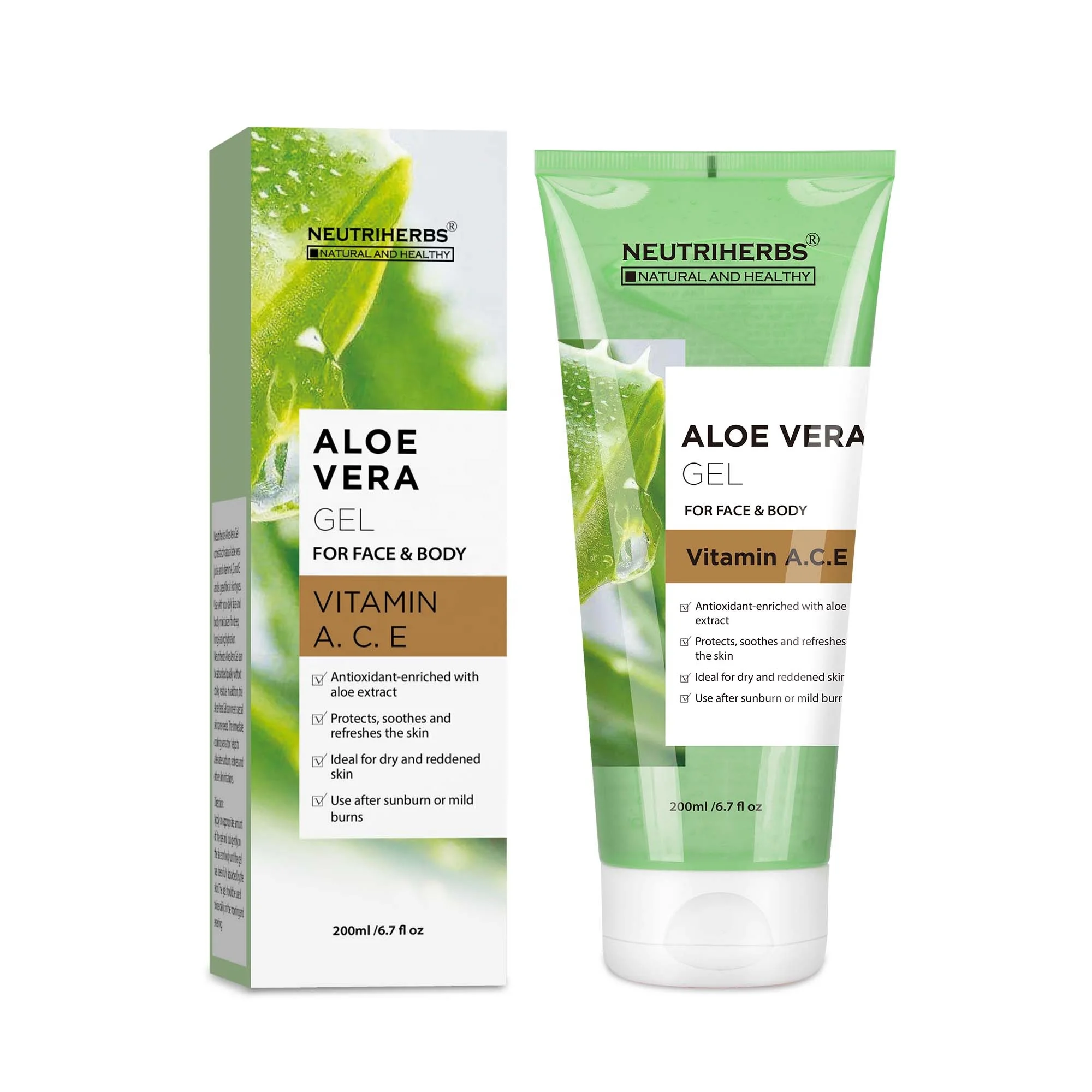 

Custom Label Moisturizing Repairing Anti Acne Bulk 100% Aloe Vera Gel For Face