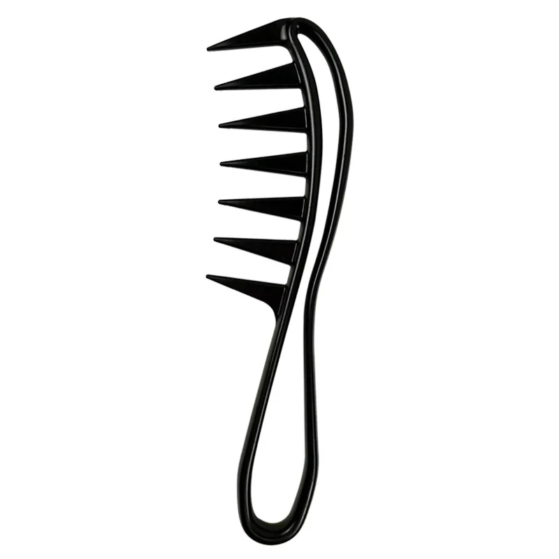 

BEAUFLY Wide Tooth Shark Plastic Comb Detangler Curly Hair Salon Hairdressing Hair combs, Black,customized