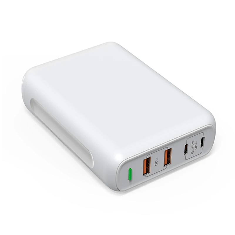

New popular usb multi charger mobile phone wall charger fast charging 4 port usb wall charger, Black white