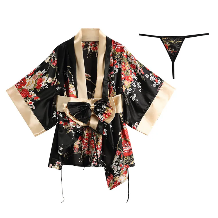 

PoeticExist Sexy Lingerie Japanese Women Kimono Lace-up Stage Costume, As picture;if there is any error, the real object shall prevail