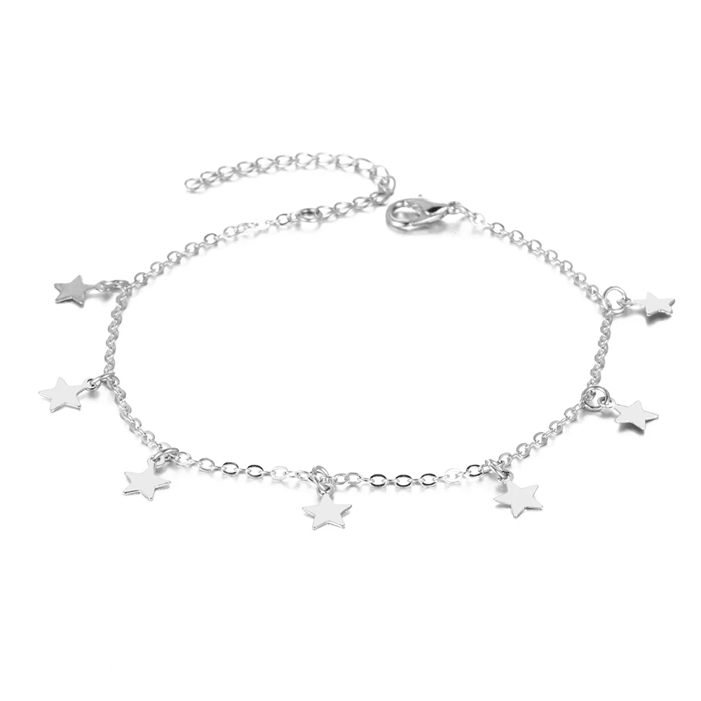 

Wholesale Simple Chain Summer Gold Star Pendant For girl, Show in the picture