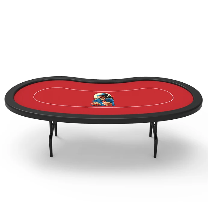 

YH Casino Tables Simple Style Custom Design Texas Poker Table With Foldable Steel Legs
