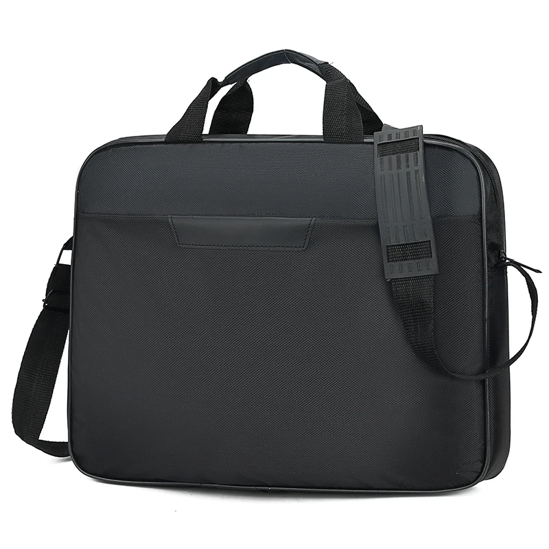 

Promotional Items custom 15.6 inch computer Portable messenger laptop bag, Black