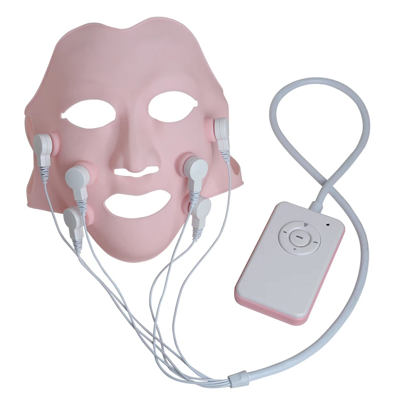 

Private Label Wholesale Skin Rejuvenation Facial Skin Care Mask Red Light Therapy LED Face Mask, White and pink