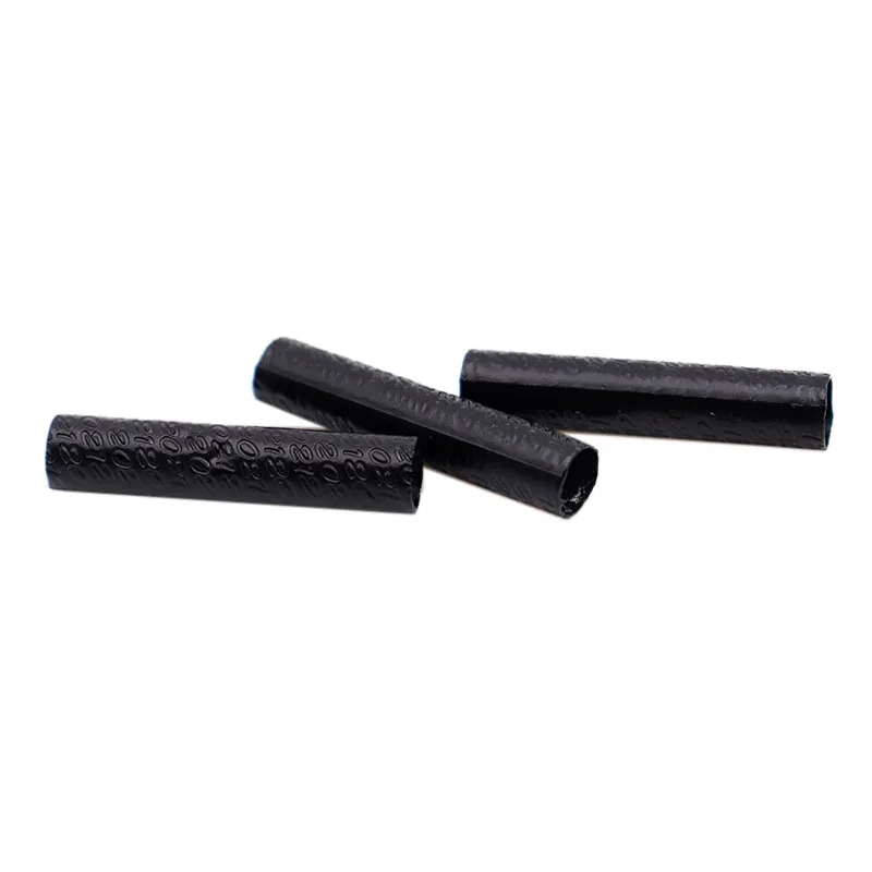 

Black Color New Arrival Style Spot Pattern plastic shoelace tipping plastic aglet rubber Soft aglets