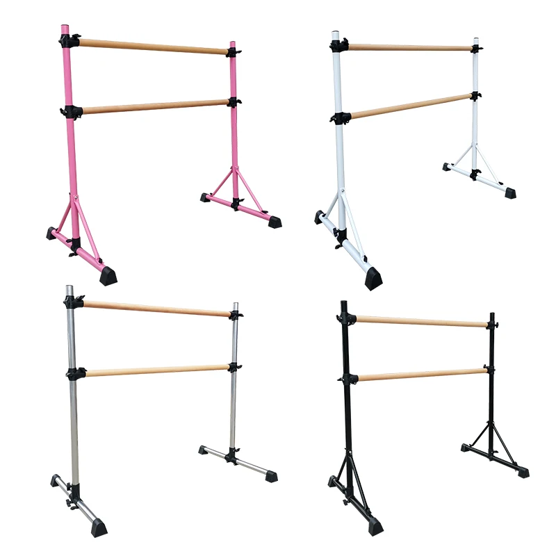 

Lower Factory Price Dance Ballet Barre Dance Bar Wear-Resistant Artistic Gymnastics Ballet Bar, Pink