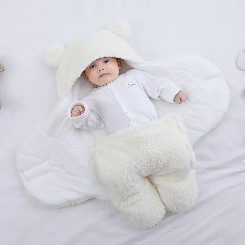 

Winter Baby Comfy Sleepy Sack Soft Warm Thick 3-Layers Baby Newborn Split-leg Baby Sleeping Bag, Customized color